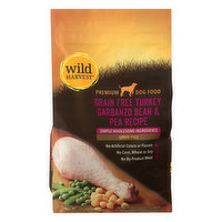 Wild Harvest Dog Food, Premium, Grain Free Turkey, Garbanzo Bean & Pea Recipe, 56 Ounce