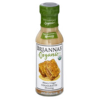 Briannas Organic Dressing, Vinaigrette, Honey Ginger, 10 Ounce