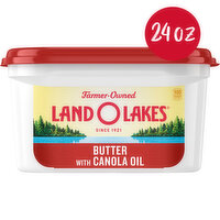 Land O Lakes Butter with Canola Oil, Spreadable, 24 Ounce