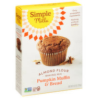 Simple Mills Baking Mix, Almond Flour, Pumpkin Muffin & Bread, 9 Ounce