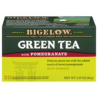 Bigelow Green Tea, with Pomegranate, Tea Bags, 20 Each