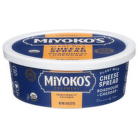 Miyoko's Creamery Cheese Spread, Plant Milk, Roadhouse Cheddar, 8 Ounce