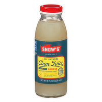 Snow's All Natural Clam Juice, 8 Ounce