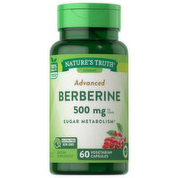 Nature's Truth Berberine, Advanced, 500 mg, Vegetarian Capsules, 60 Each