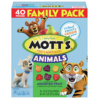 Mott's Fruit Flavored Snacks, Assorted Fruit, Animals, Family Pack, 40 Each