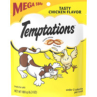 Temptations Treats for Cats, Tasty Chicken Flavor, Mega, 180 Gram