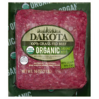 Dakota Beef, Organic, Ground, 85%/15%, 16 Ounce