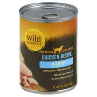Wild Harvest Dog Food, Premium, Chicken Recipe, Puppy, 13.2 Ounce