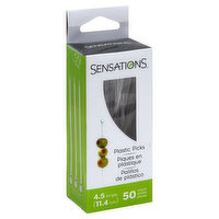 Sensations Picks, Plastic, 4.5 Inch, 50 Each