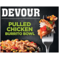 Devour Pulled Chicken Burrito Bowl with Creamy Tomato Chili Sauce & Cheese Frozen Meal, 12 Ounce