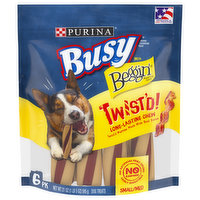Busy Dog Treats, Long-Lasting Chew, Small/Med, Twist'd, 6 Pack, 6 Each