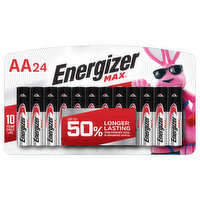 Energizer Max Batteries, Alkaline, AA, 24 Pack, 24 Each