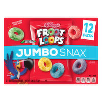 Froot Loops Cereal, Jumbo Snax, Jumbo Size, 12 Packs, 12 Each