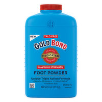 Gold Bond Foot Powder, Maximum Strength, Unique Triple Action Relief, 4 Ounce