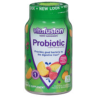 Vitafusion Probiotic, Natural Raspberry, Peach & Mango Flavor, Gummies, 70 Each