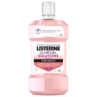 Listerine Clinical Solutions Mouthwash, Antiplaque, Icy Mint, Gum Health, 1.05 Pint
