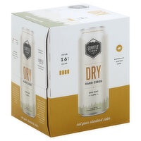 Seattle Cider Co Hard Cider, Dry, 4 Each