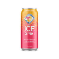Sparkling Ice  +Caffeine Sparkling Water, Zero Sugar, Watermelon Lemonade, 16 Fluid ounce