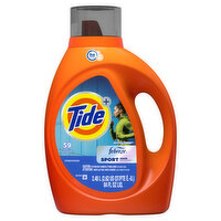 Tide Plus Febreze Sport Odor Defense Liquid Laundry Detergent, 84 fl oz, 59 Loads, HE Compatible, 84 Fluid ounce