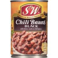 S&W Chili Beans, Black, 15.5 Ounce