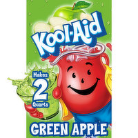 Kool-Aid Unsweetened Green Apple Artificially Flavored Powdered Soft Drink Mix, 0.22 Ounce