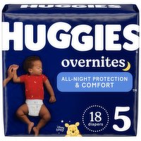 Huggies Overnites Diapers, Disney Baby, 5 (Over 27 lb), 18 Each