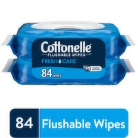 Cottonelle Freshcare Flushable Wipes, 2 Each