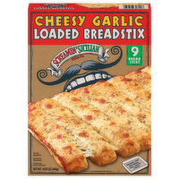 Screamin' Sicilian Pizza Co. Breadstix, Loaded, Cheesy Garlic, 9 Each