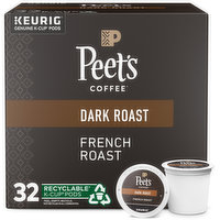 Peet's Coffee French Roast Dark Roast K-Cup Pods, 32 Each