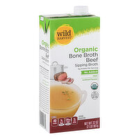 Wild Harvest Bone Broth, Organic, Beef, 32 Ounce