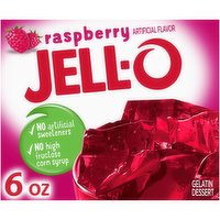 Jell-O Raspberry Gelatin Dessert Mix, 6 Ounce