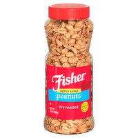 Fisher Lightly Salted Dry Roasted Peanuts, 14 Ounce