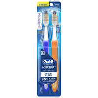 Oral-B Battery Toothbrushes, Expert Clean, Medium, 2x Value Pack, 2 Each