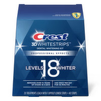 Crest Whitestrip 3d White 3D Whitestrips Professional Effects At-home Teeth Whitening Kit, 20 Treatments, 20 Each