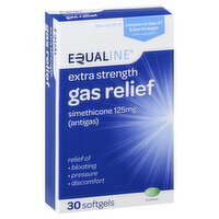 Equaline Gas Relief, Extra Strength, 125 mg, Softgels, 30 Each