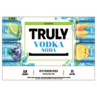 Truly Vodka Soda, Classic, Variety Pack, 8 Each
