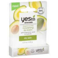 Yes To Avocado Lip Balm, Nourishing, Dry Skin, 0.15 Ounce