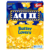 Act II Popcorn, Butter Lovers, Microwave, 6 Each