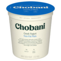 Chobani Yogurt, Greek, Non-Fat, Plain