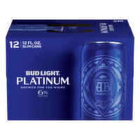 Bud Light Beer, Platinum, 12 Each