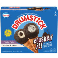 Drumstick Vanilla & Cookies & Cream Cones, 8 Each