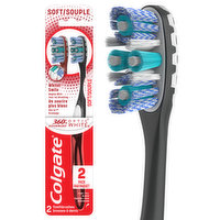 Colgate 360 Advanced Optic White Adult Manual Toothbrush, 2 Each