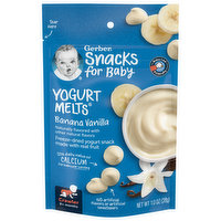 Gerber Snacks for Baby Yogurt Melts, Banana Vanilla, Crawler (8+ Months), 1 Ounce