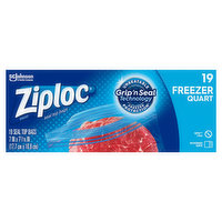 Ziploc Seal Top Bags, Freezer, Quart, 19 Each
