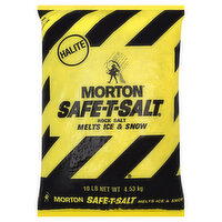 Morton Rock Salt, Safe-T-Salt, 10 Pound