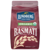 Lundberg Rice, Organic, California White Basmati, 32 Ounce