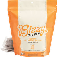 Bizzy Coffee, Cold Brew Bags, Breakfast Blend, 4 Each