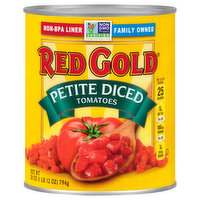 Red Gold Tomatoes, Diced, Petite, 28 Ounce