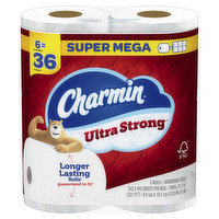 Charmin Ultra Strong Charmin Ultra Strong Bath Tissue 6 Super Mega Rolls -6RL, 6 Each