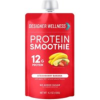 Designer Wellness Protein Smoothie, Strawberry Banana, 4.2 Ounce